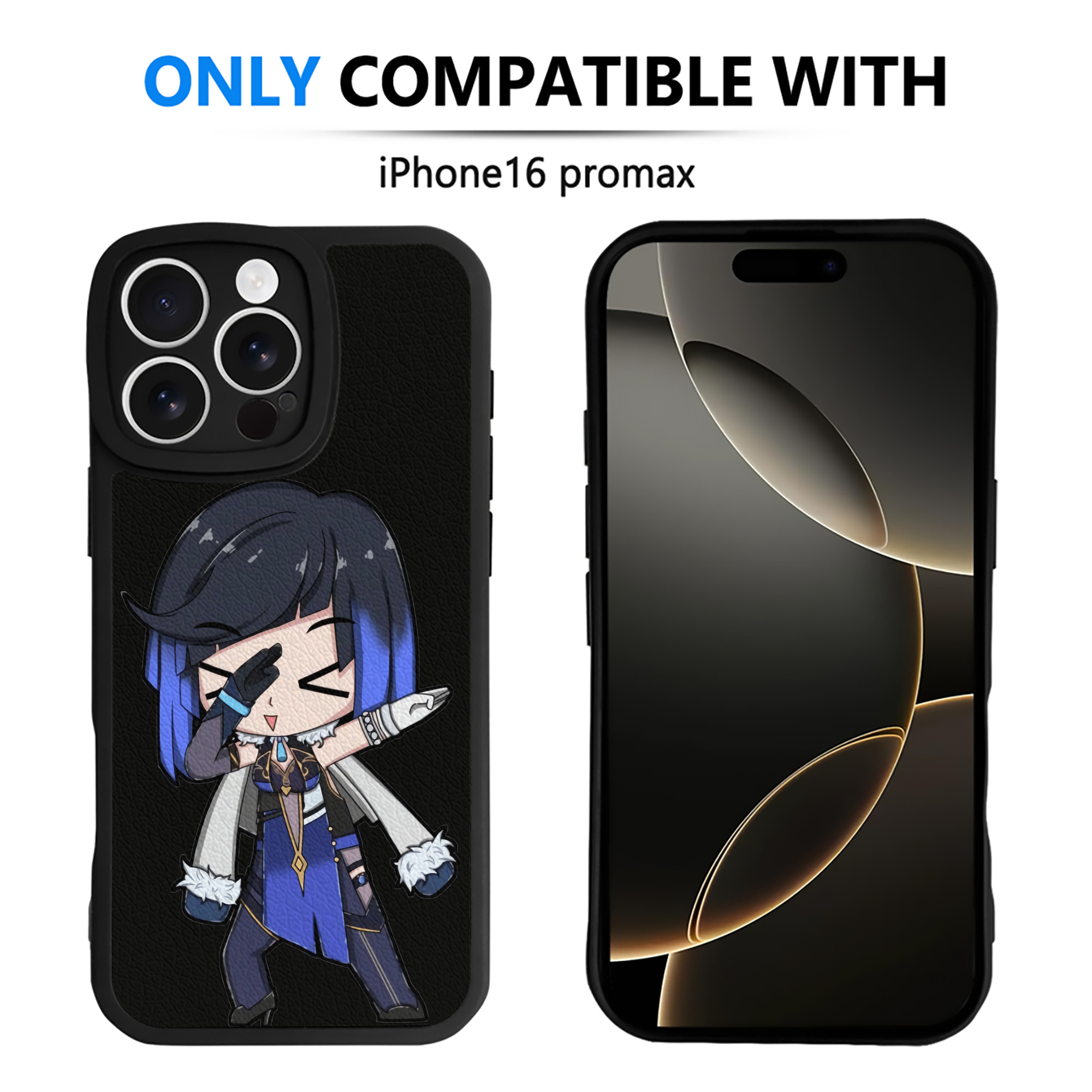 げんし神 夜兰 やらん genshin Yaran 【iPhone 16シリーズ対応】シリコンスマホケース（レザー調） 材質：シリコン